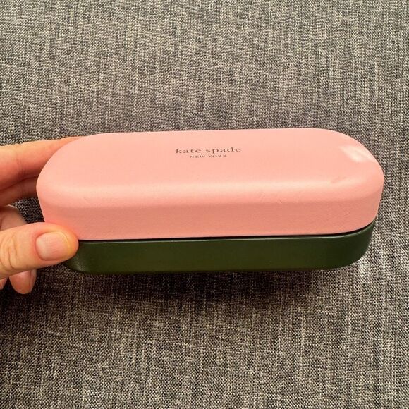 Kate Spade New York Women's Sunglass Eyeglass Case Pink and Green - Picture 9 of 10